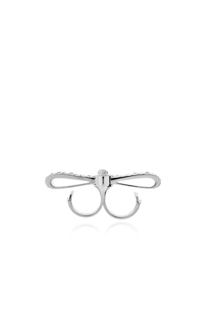 Versace Versace Bow-Detailed Two-Finger Ring 3
