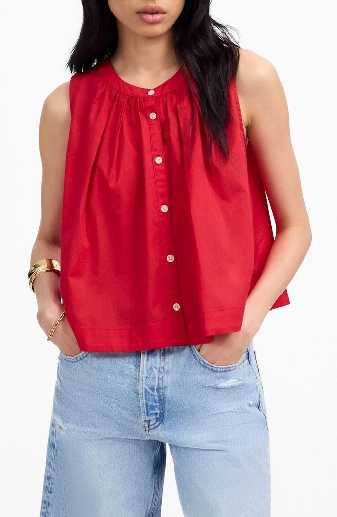 Madewell Cotton Button-Up Tank Top