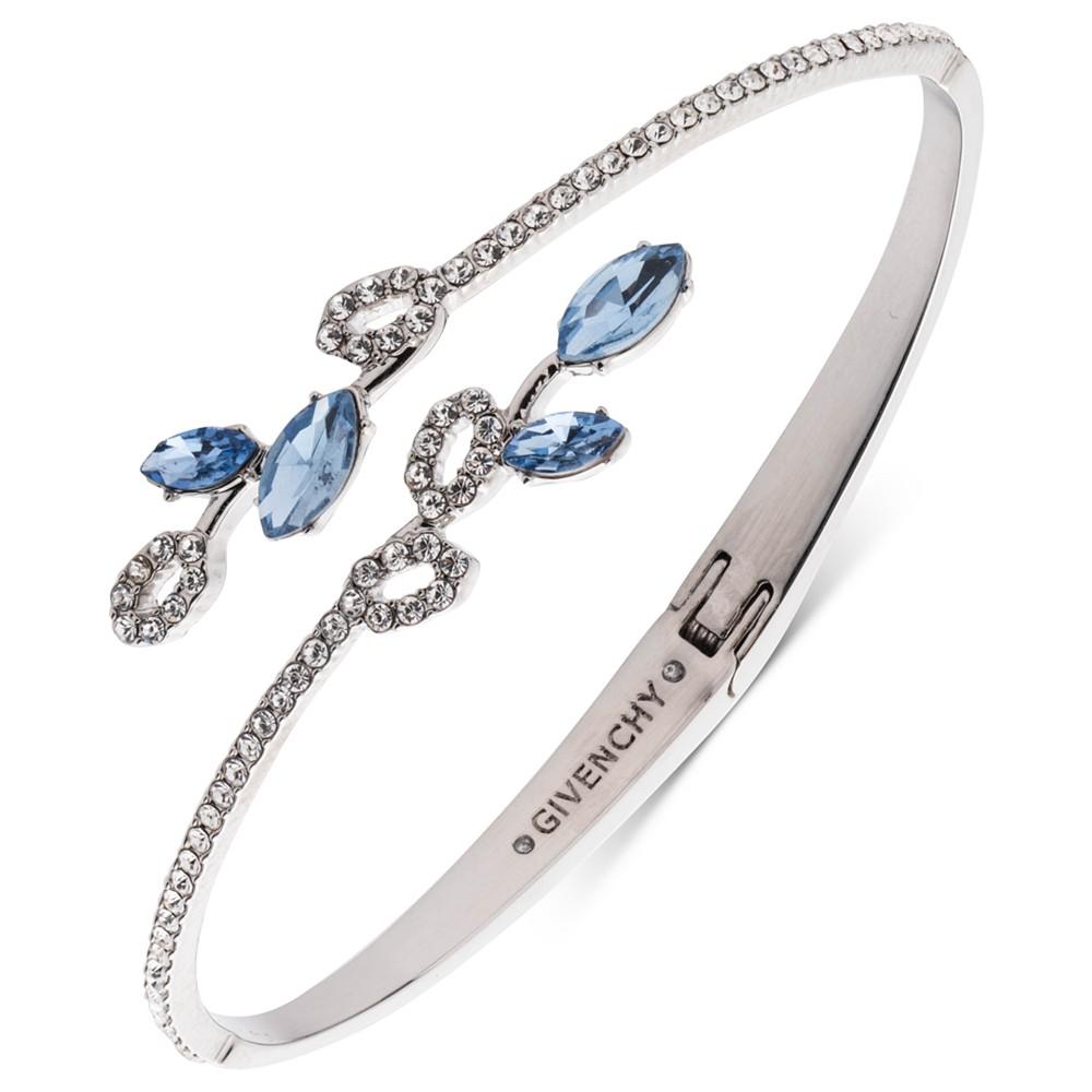 Givenchy Pavé & Color Crystal Bypass Bangle Bracelet