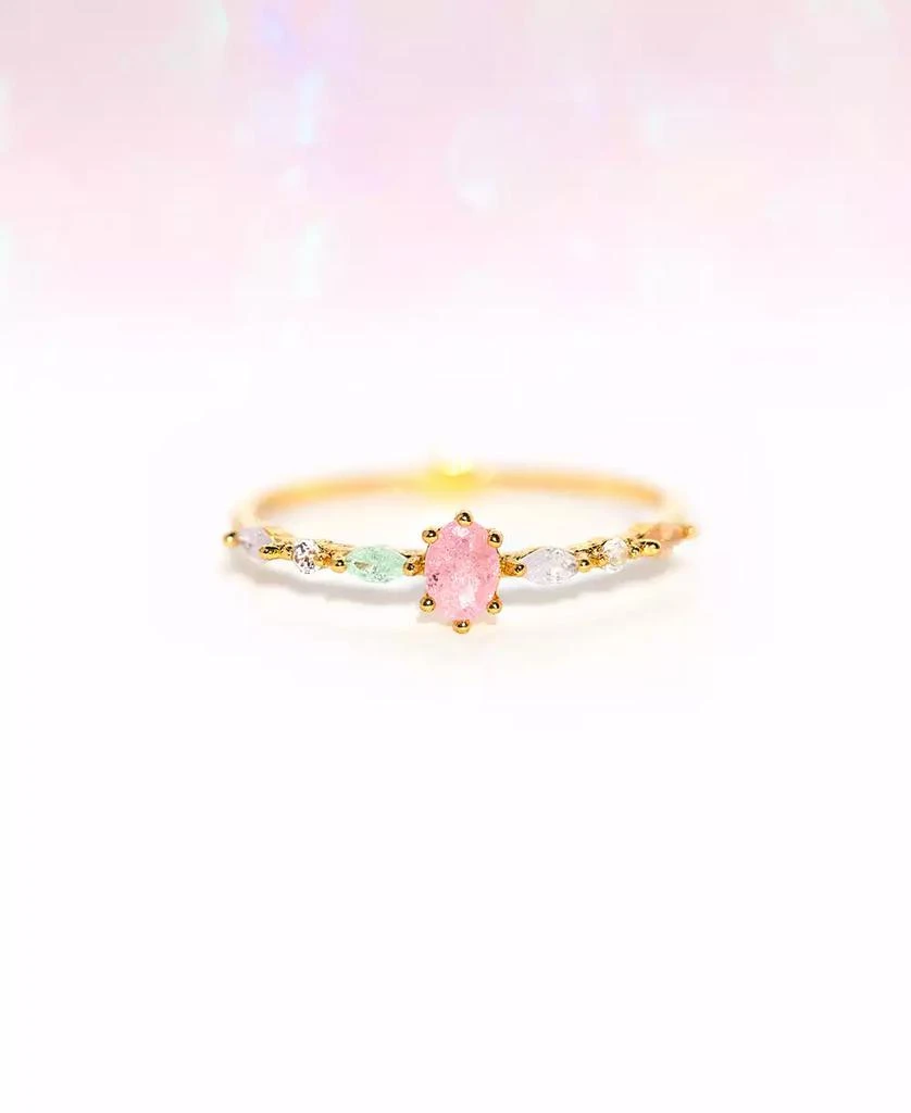 Girls Crew Crystal Pastel Sherbert Ring 3