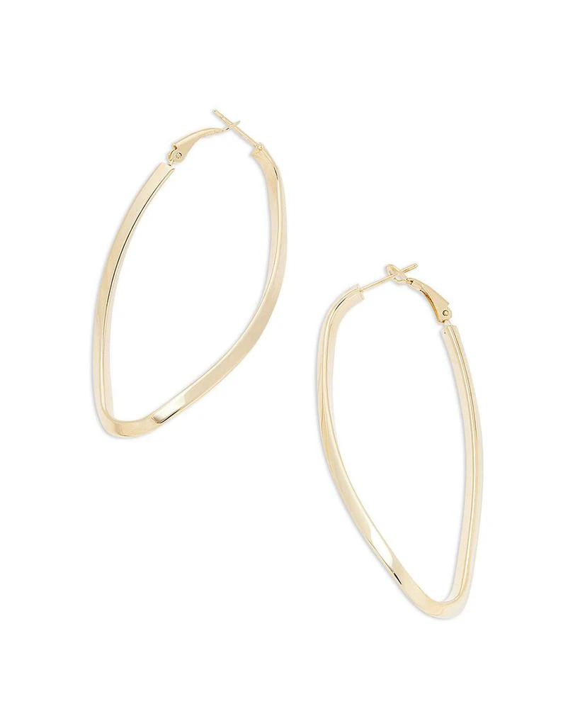 Jennifer Zeuner Alex Polished Twist Large Hoop Earrings 3