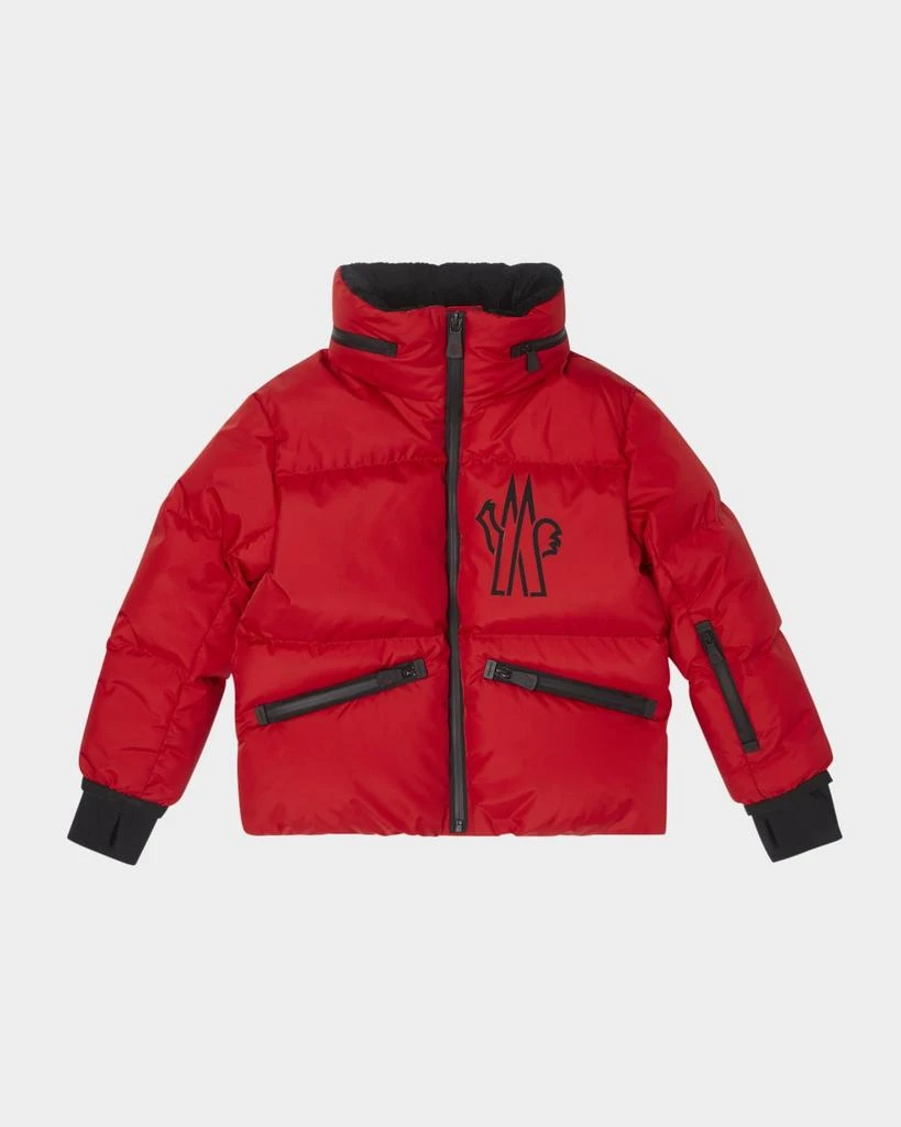 Moncler Girl's Verdons Logo-Print Jacket, Size 8-14 1