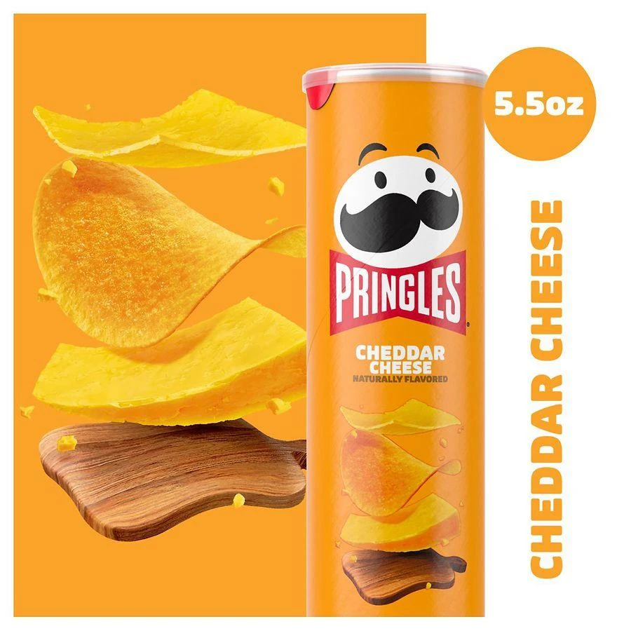 Pringles Potato Crisps Chips Cheddar Cheese 2