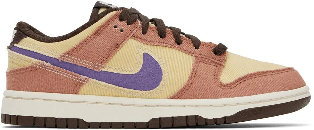 NIKE Tan & Beige Dunk Low Retro SE Sneakers 1