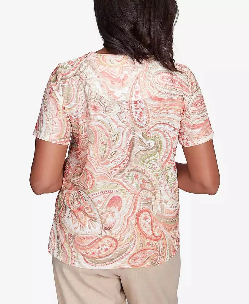 Alfred Dunner Women's Catalina Island Double-Knotted Paisley Top 3