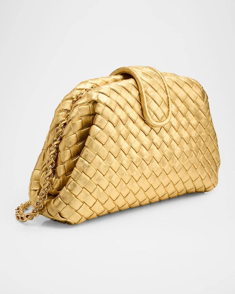 Bottega Veneta Lauren 1980 Small Laminated Leather Clutch Bag 3