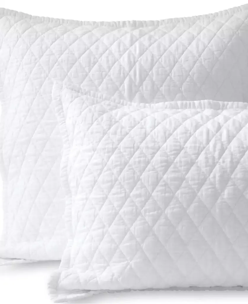 Lands' End Solid Diamond Double Voile Pillow Sham