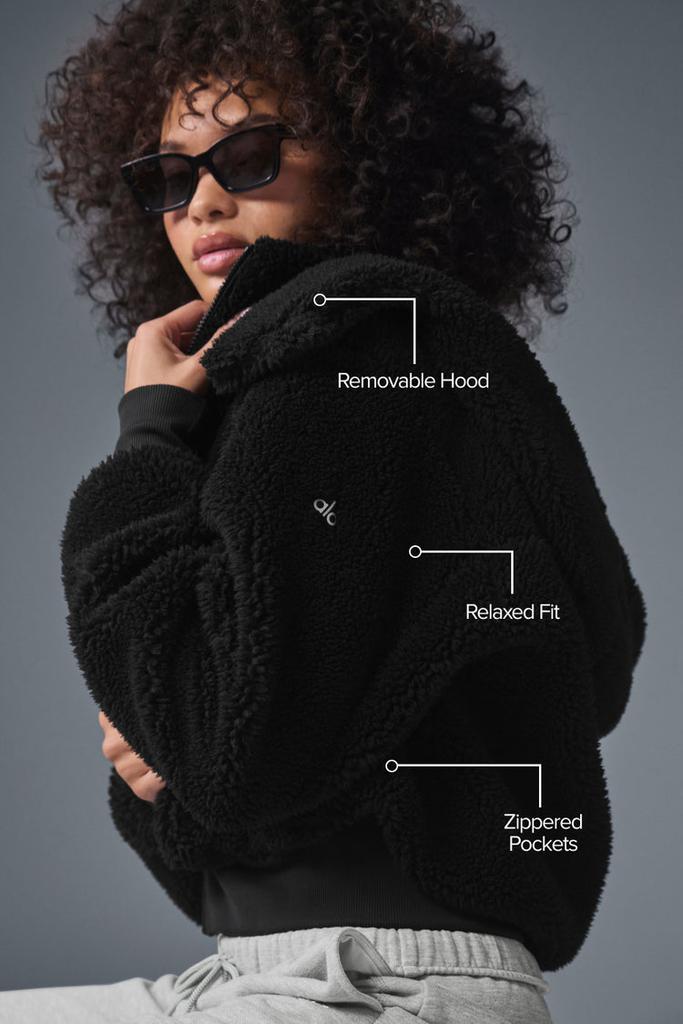 Alo Foxy Sherpa Jacket - Black