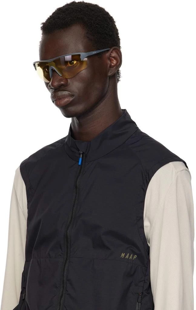 District Vision Gray & Yellow 'Junya' Racer Sunglasses 4