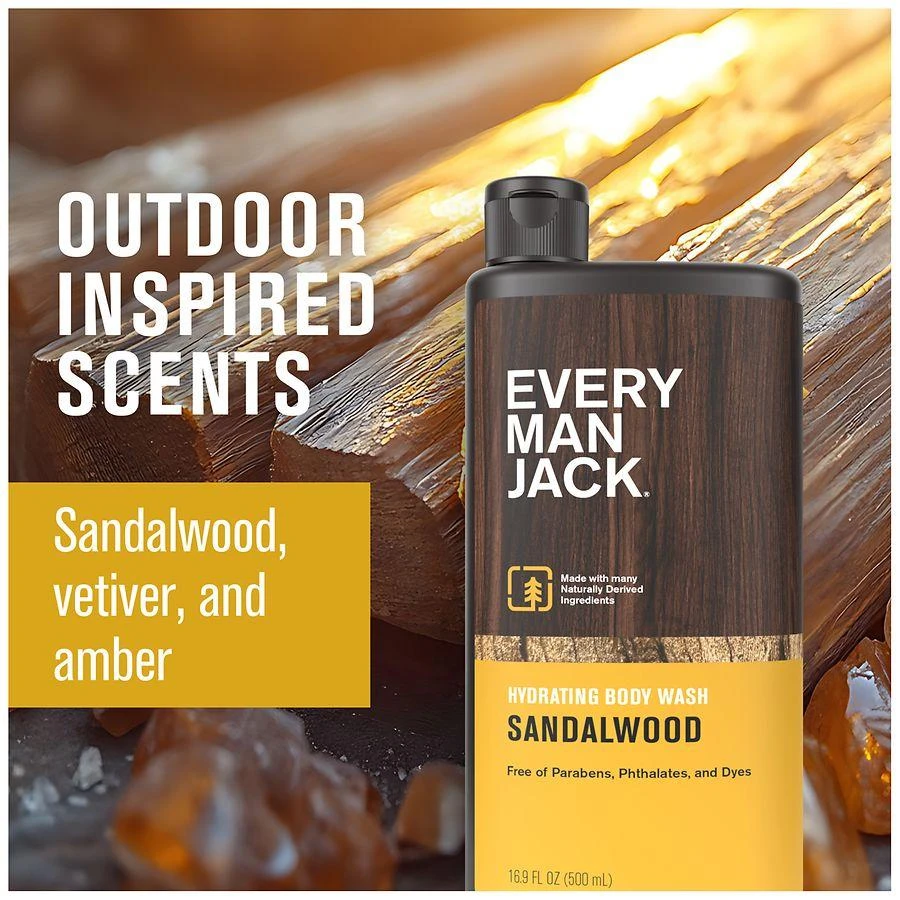 Every Man Jack Body Wash Sandalwood 5