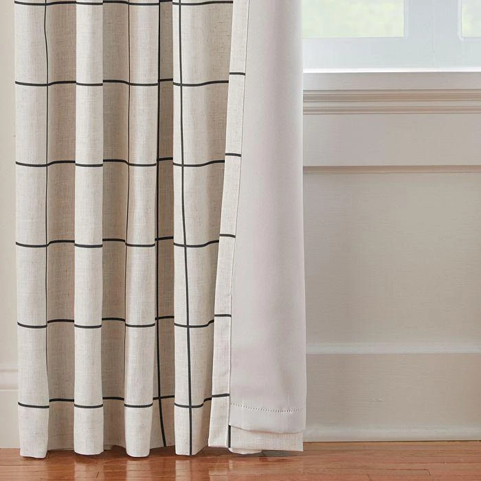 Elrene Home Fashions Erlene Home Fashions Brighton Windowpane Plaid Blackout Window Curtain Panel, 52" x 84" 2