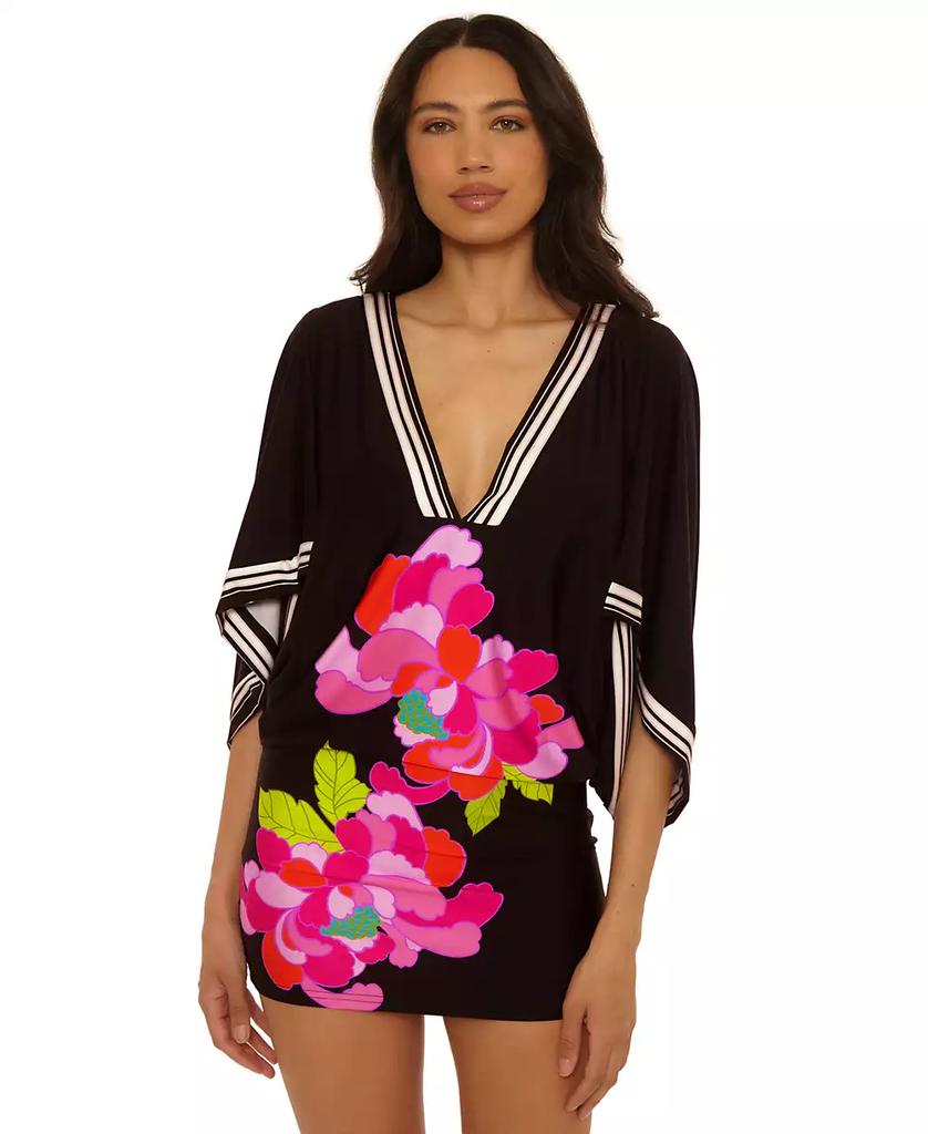 Trina Turk Women's Bougainvillea V-Neck Swim Tunic Cover-Up