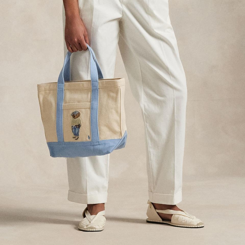 Ralph Lauren Polo Ralph Lauren Bear Canvas Tote Bag