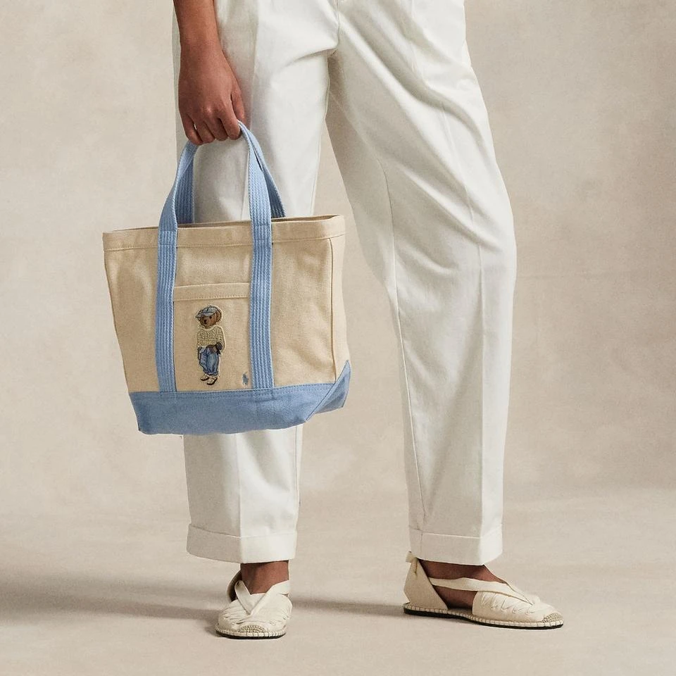 Ralph Lauren Polo Ralph Lauren Bear Canvas Tote Bag 2
