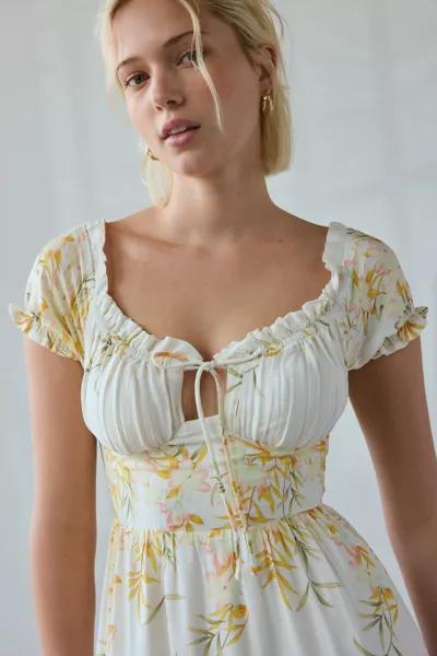 Kiss The Sky Kiss The Sky Marabella Scoop Neck Tiered Midi Dress