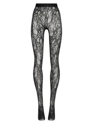 Wolford Floral Net Lace Tights