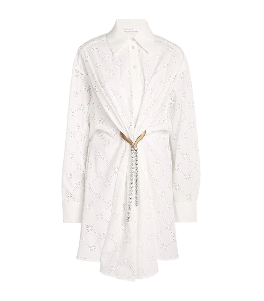 AREA Broderie Anglaise Mini Dress 1