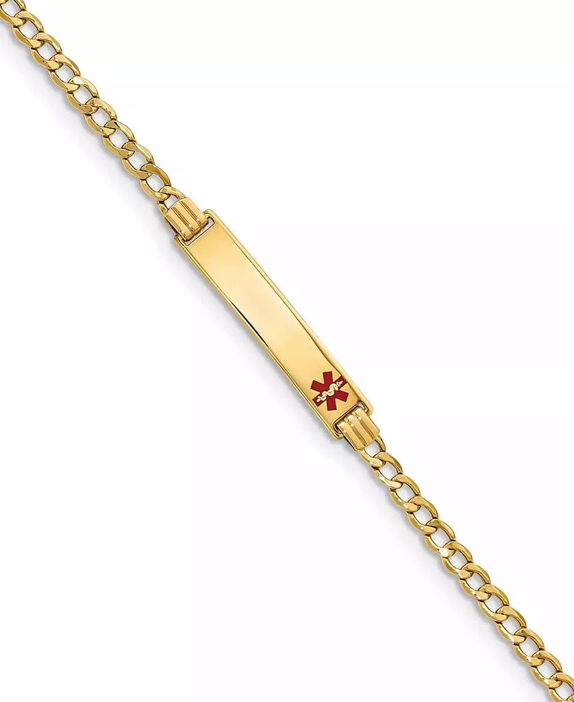 Macy
s Medical Info ID Plate Bracelet in 14k Gold