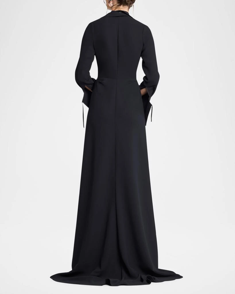 Maticevski Jupiter Ruffle Long-Sleeve Gown 3