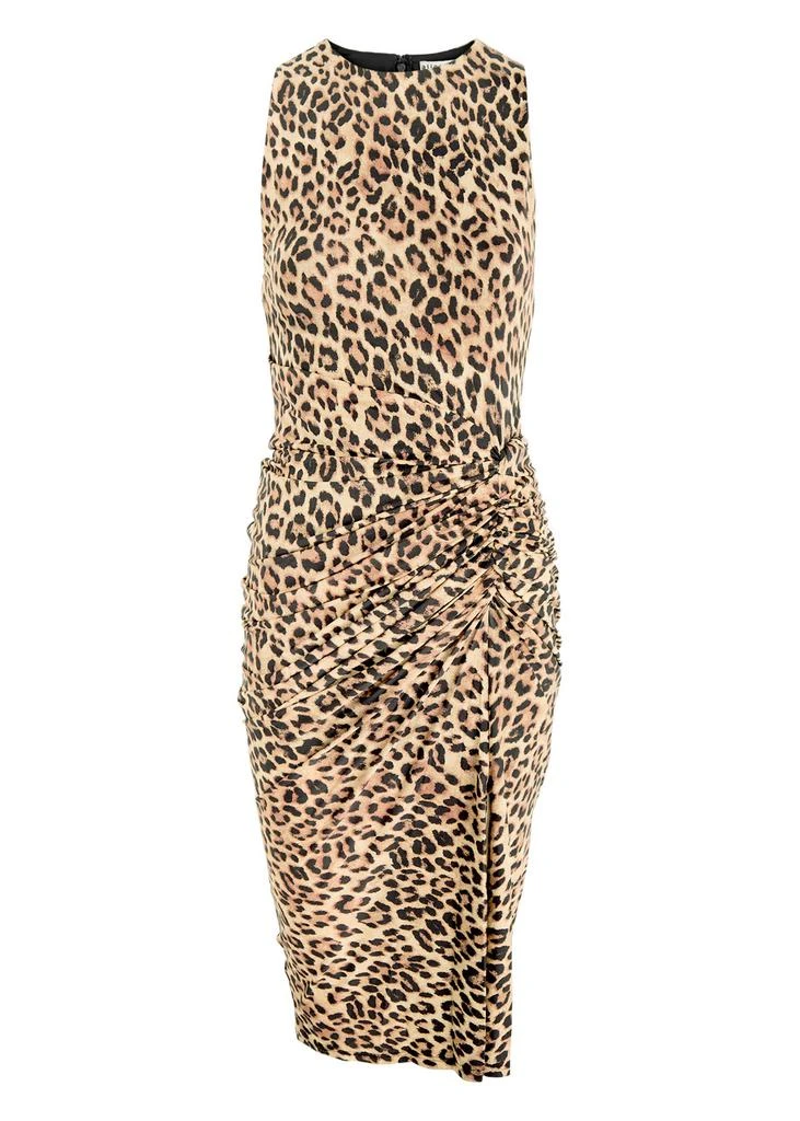 Alice + Olivia Mardell leopard-print stretch-jersey midi dress 1