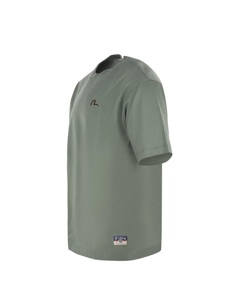 Evisu T-shirt  Military Green Cotton