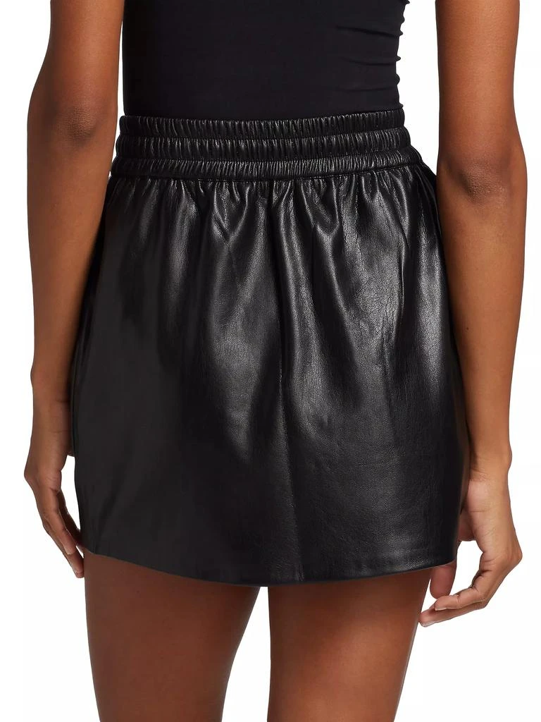 Good American Better Than Leather Faux Leather Miniskirt 4