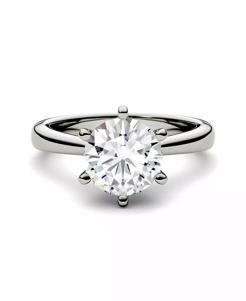 Charles & Colvard Moissanite Solitaire Engagement Ring 1-9/10 ct. t.w. Diamond Equivalent in 14k White, Yellow or Rose Gold 3