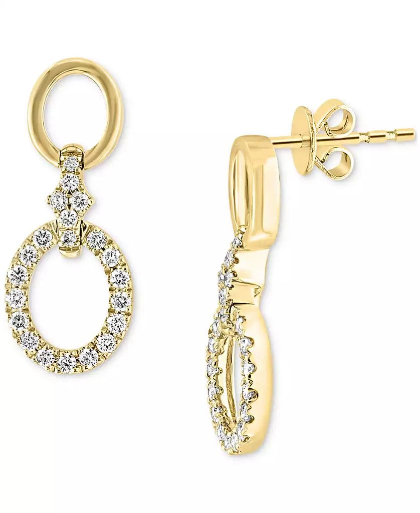 Macy's Diamond Drop Earrings (1/2 ct. t.w.) in 14k Yellow Gold 1