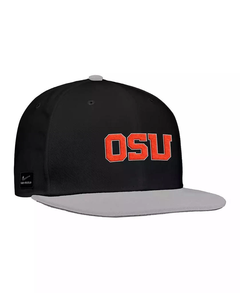 NIKE Men's Black Oregon State Beavers On-Field Baseball Performance Fitted Hat 2