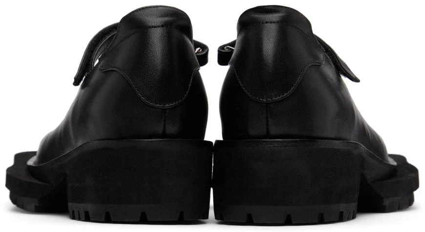 Sinéad O’Dwyer SSENSE Exclusive Black Tabitha Ringwood Edition Leather School Loafers 4