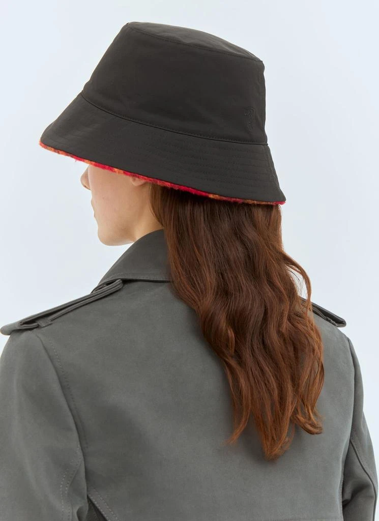 Burberry Reversible Check Fleece Bucket Hat 4