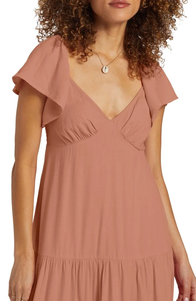 Billabong Last Light Flutter Sleeve Midi Dress 4