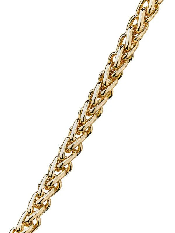 Chiara Boni Elena Laminato Metallic Leather Clutch 6