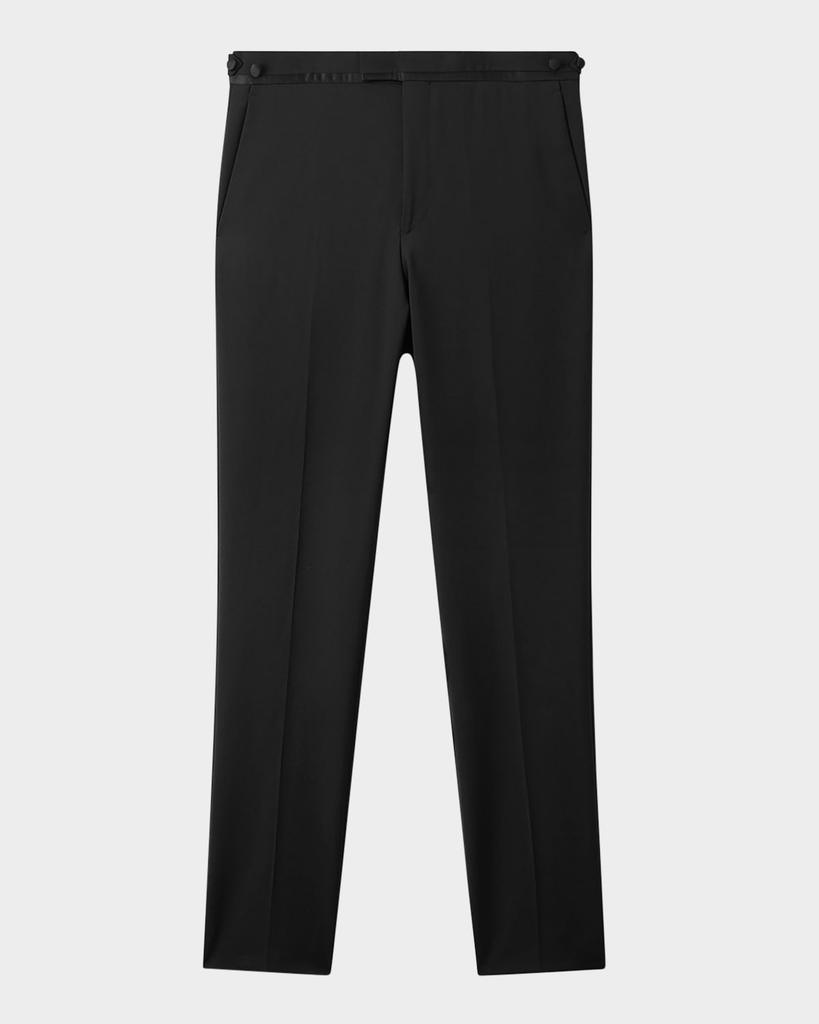 REISS Men's Poker Satin Modern-Fit Trousers