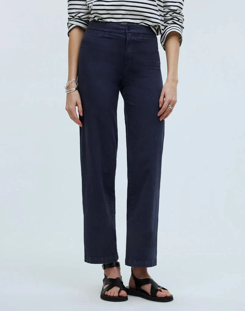 Madewell The Emmett Wide-Leg Crop Pant: Welt Pocket Edition 2