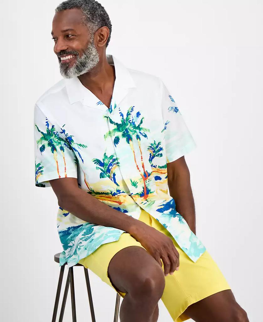 Club Room Men's Tropical Painted Shirt, Exclusively at Macy's