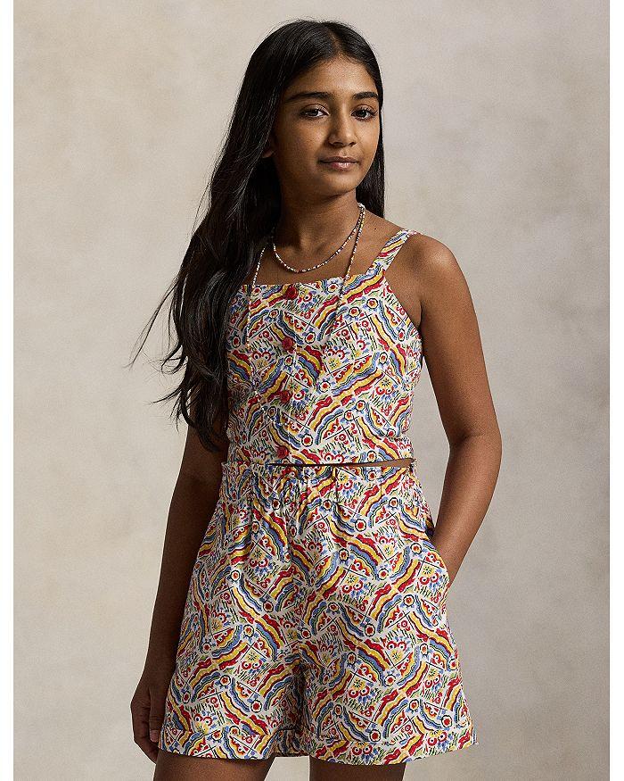 Ralph Lauren Girls
 Riviera-Print Cotton Top 
Short Set - Little Kid, Big Kid
