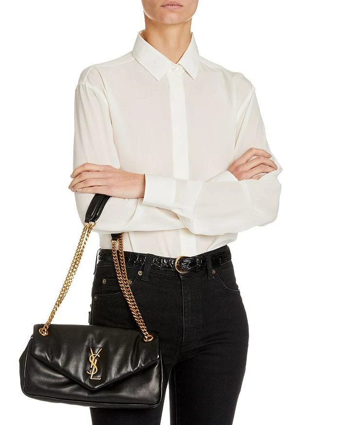 Yves Saint Laurent Calypso Handbag in Lambskin 2