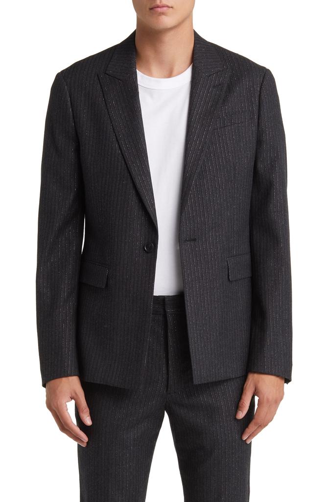 ALL SAINTS Androm Metallic Pinstripe Blazer