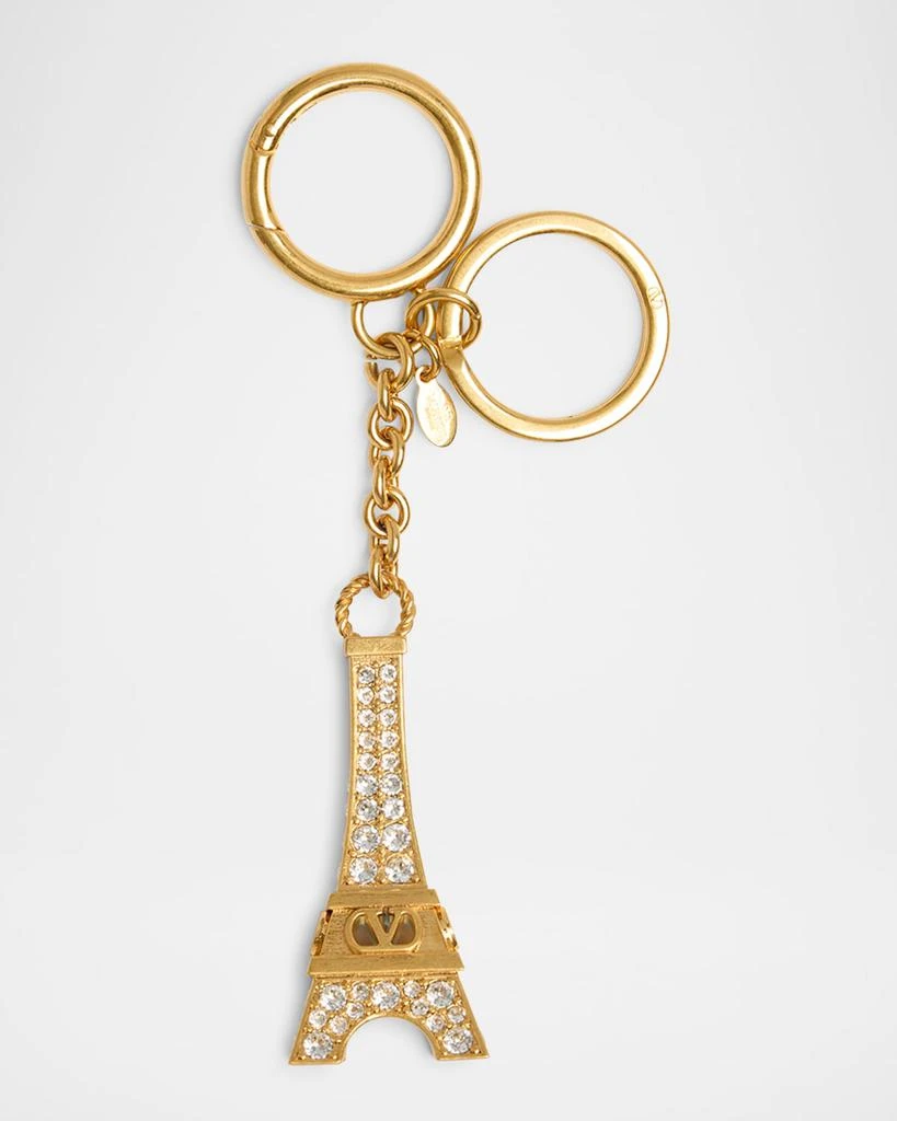 Valentino VLOGO Siganture Eiffel Tower Charm Keyring 1