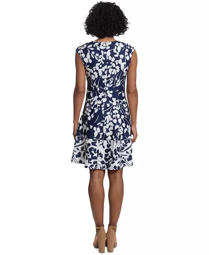 London Times Women's Floral-Print Fit & Flare Dress 5