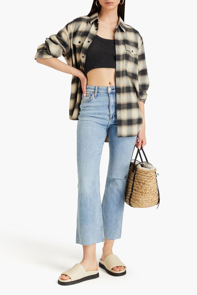 Rag & Bone Casey distressed high-rise kick-flare jeans