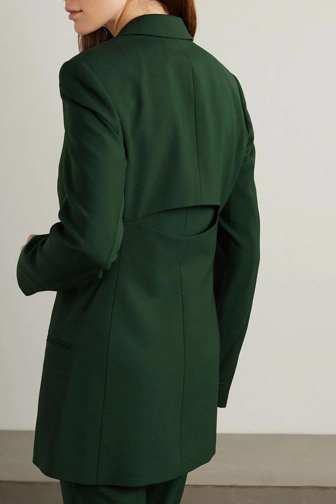 Helmut Lang Slash double-breasted cutout stretch-twill blazer 3