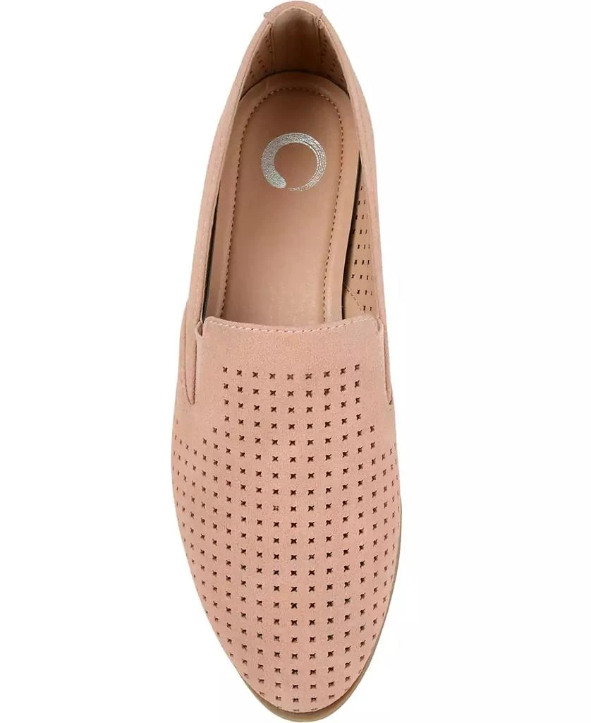 Journee Collection Women's Lucie Perforated Slip On Loafers 4