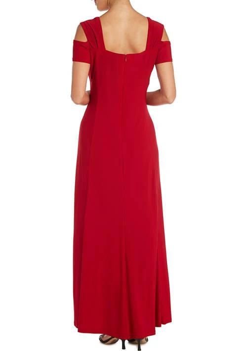 R & M Richards M Richards Long Cold Shoulder Dress 2