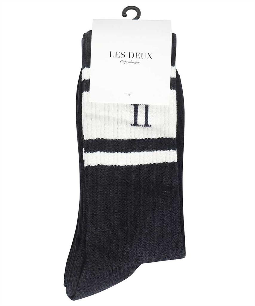 LES DEUX WILLIAM LOGO COTTON BLEND SOCKS