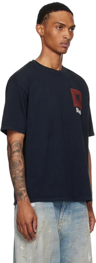 Rhude Black Chevron Logo Repeat T-shirt 2