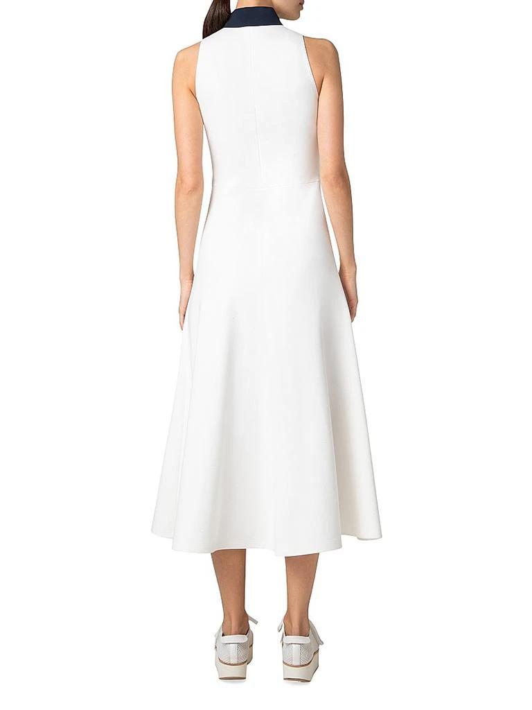 Akris Jersey Mockneck Sleeveless Midi-Dress 4