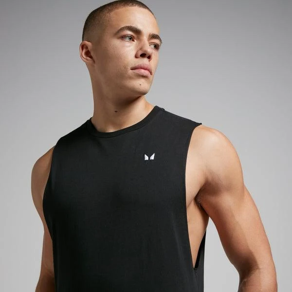 MP MP Men's Rest Day Drop Armhole Tank Top - Black 4