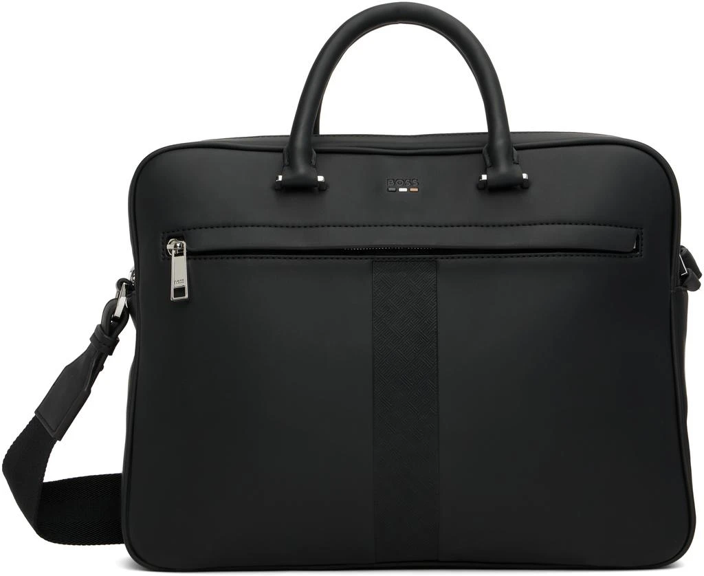 Hugo Boss Black Structured Signature Trims Briefcase 1
